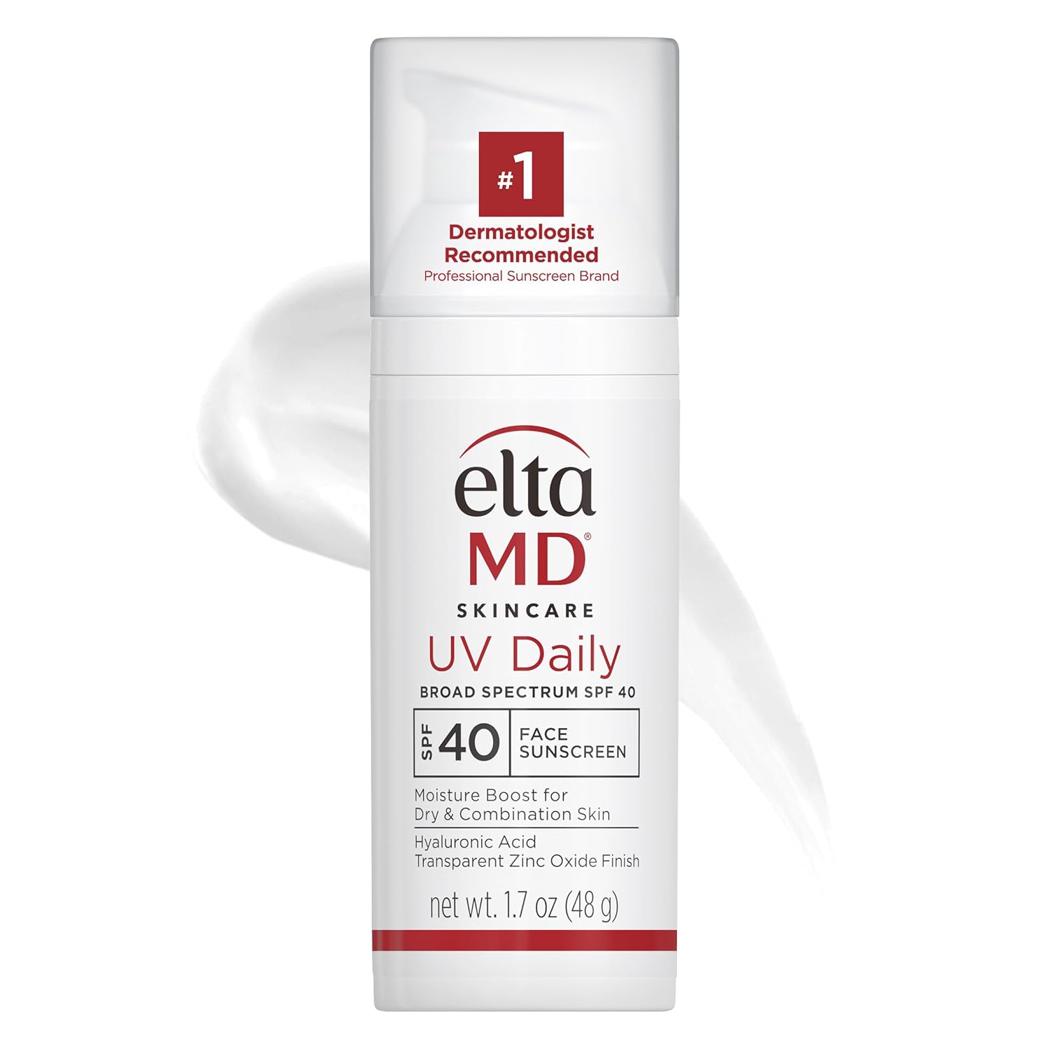 EltaMD UV Daily Face Sunscreen with Zinc Oxide, SPF 40 Facial Sunscreen, Helps Hydrate Skin and Decrease Wrinkles, Lightweight Face Moisturizer Sunscreen_