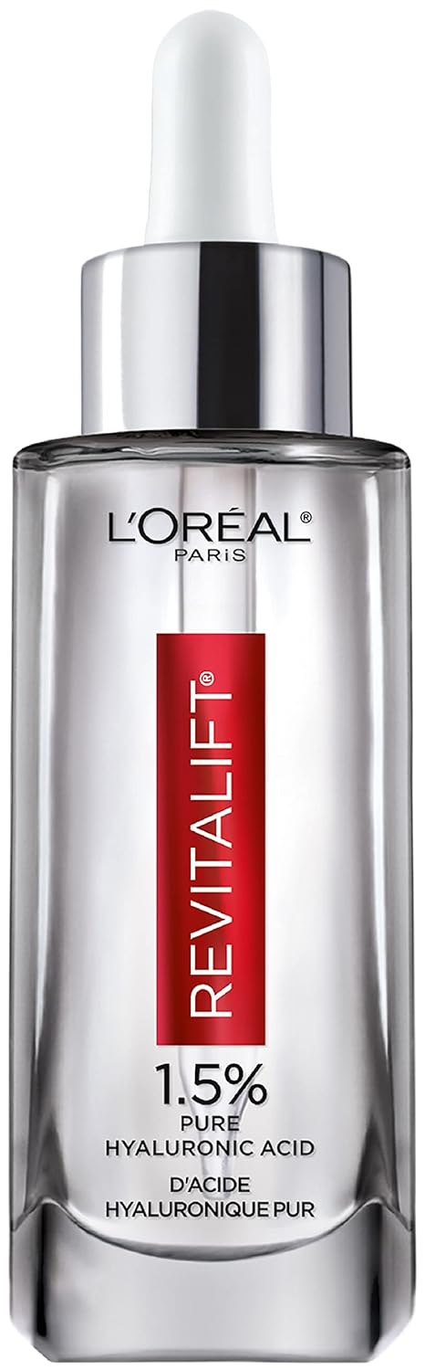 
L'Oreal Paris Revitalift 1.5% Pure Hyaluronic Acid Face Serum, Hydrate & Reduce Wrinkles 