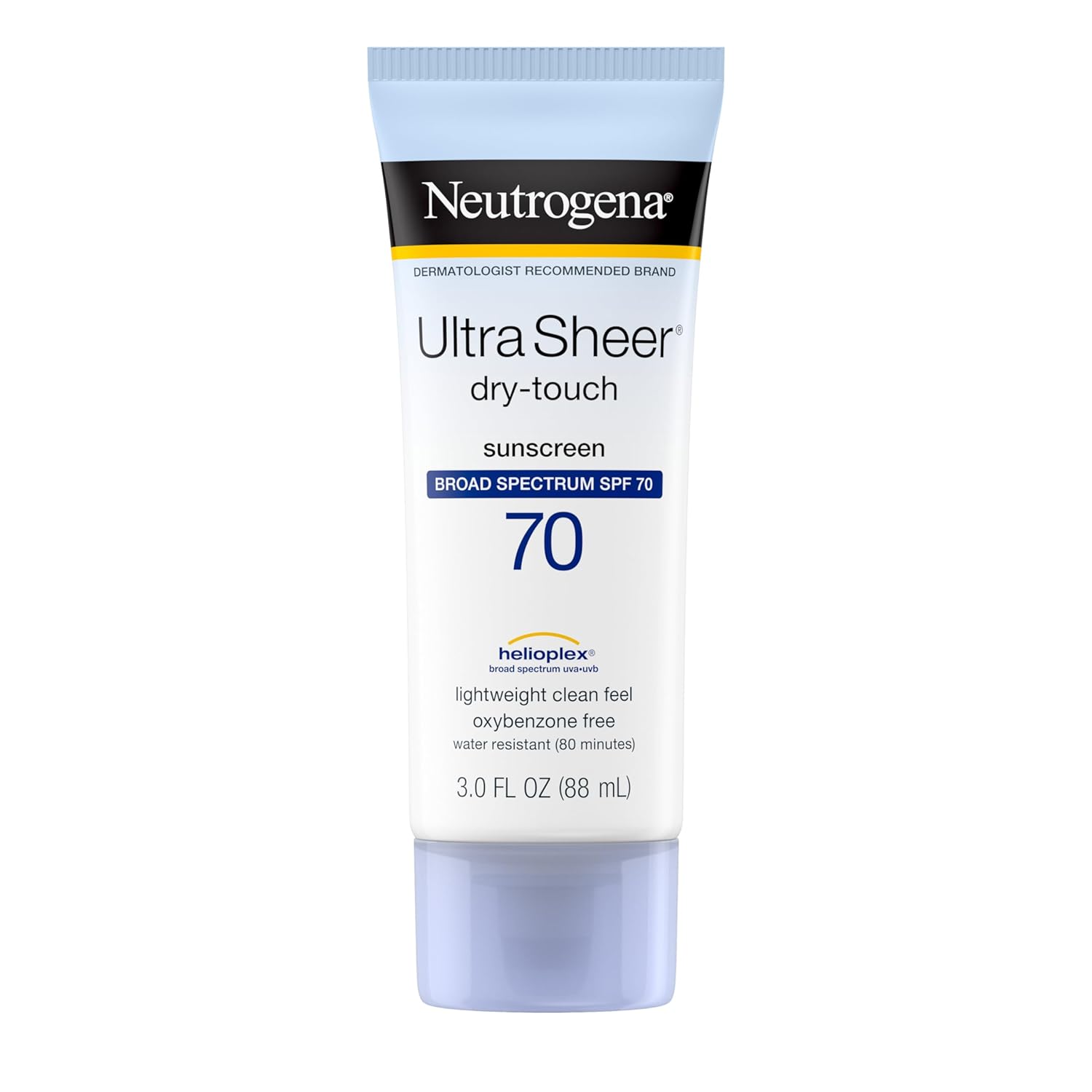 Neutrogena Ultra Sheer Dry-Touch Water Resistant and Non-Greasy Sunscreen Lotion with Broad Spectrum SPF 70_